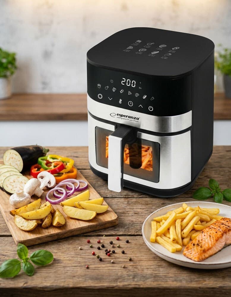 Esperanza Eka003 Air Fryer 5lt Μαύρο 8