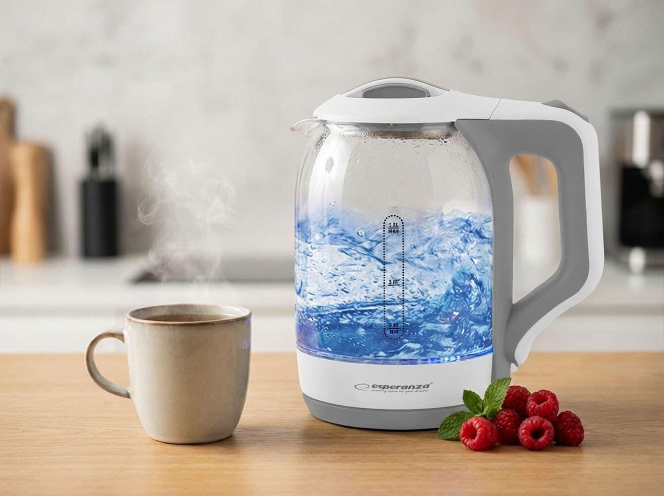 Esperanza Βραστήρας 1.7lt 1500W Λευκός EKK025W 5