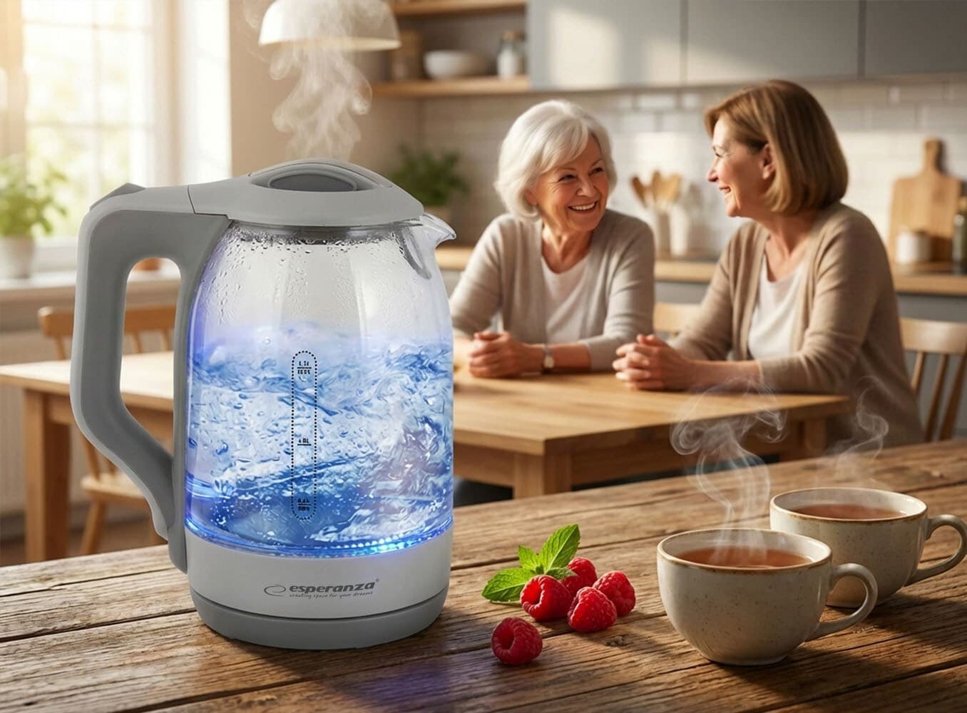 Esperanza Βραστήρας 1.7lt 1500W Λευκός EKK025W 7