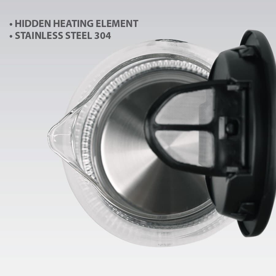 Maestro MR063 Black Βραστήρας 1.7lt 2200W Μαύρος 5