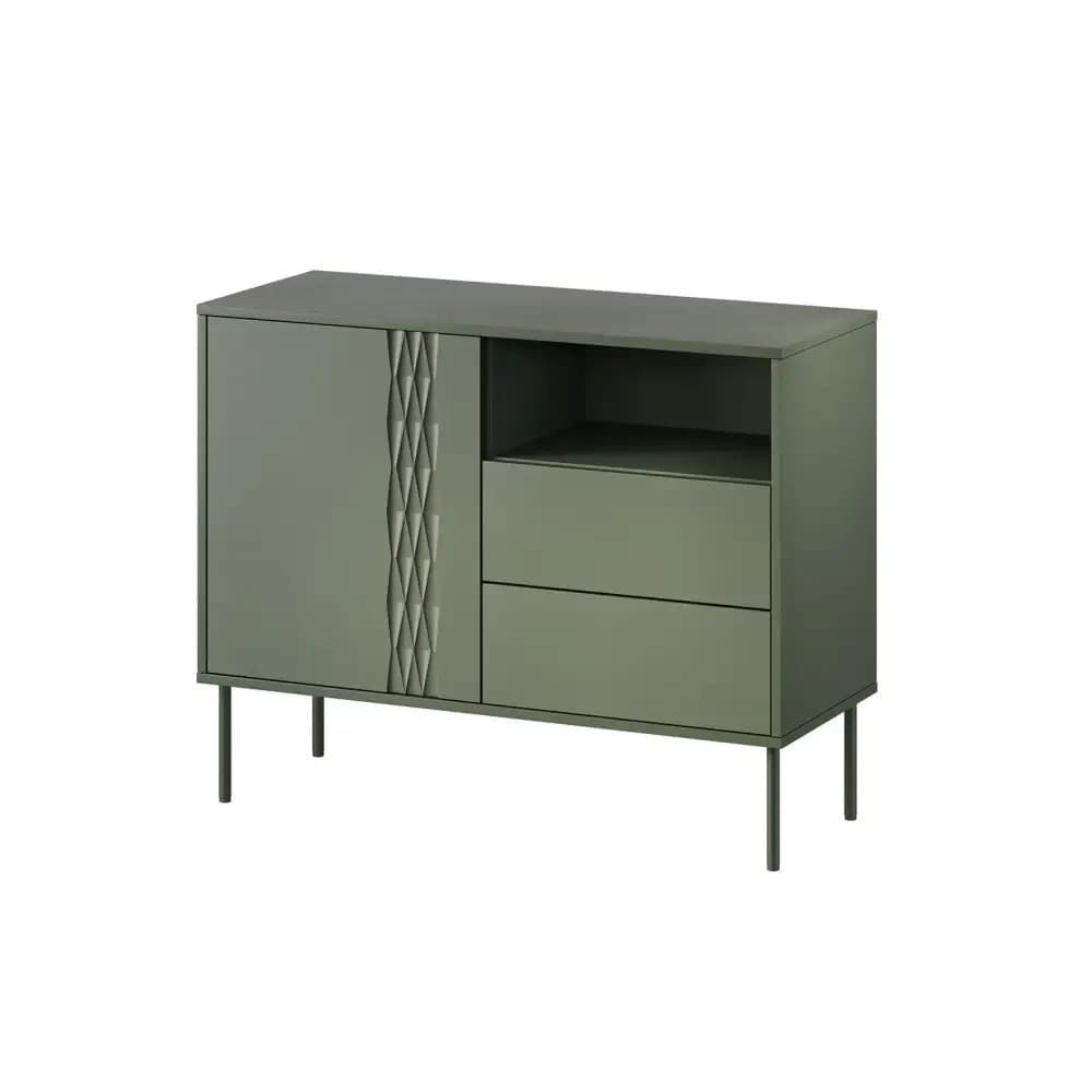 Μπουφές 1d2s Green Matte 100x40x75cm