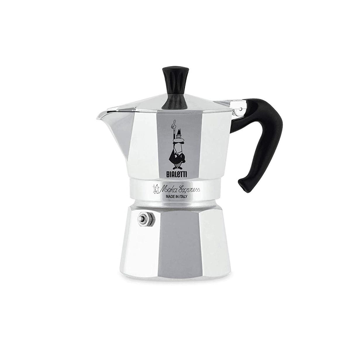 Bialetti Moka Express Μπρίκι Espresso 1cups Ασημί 0001161/OC 4