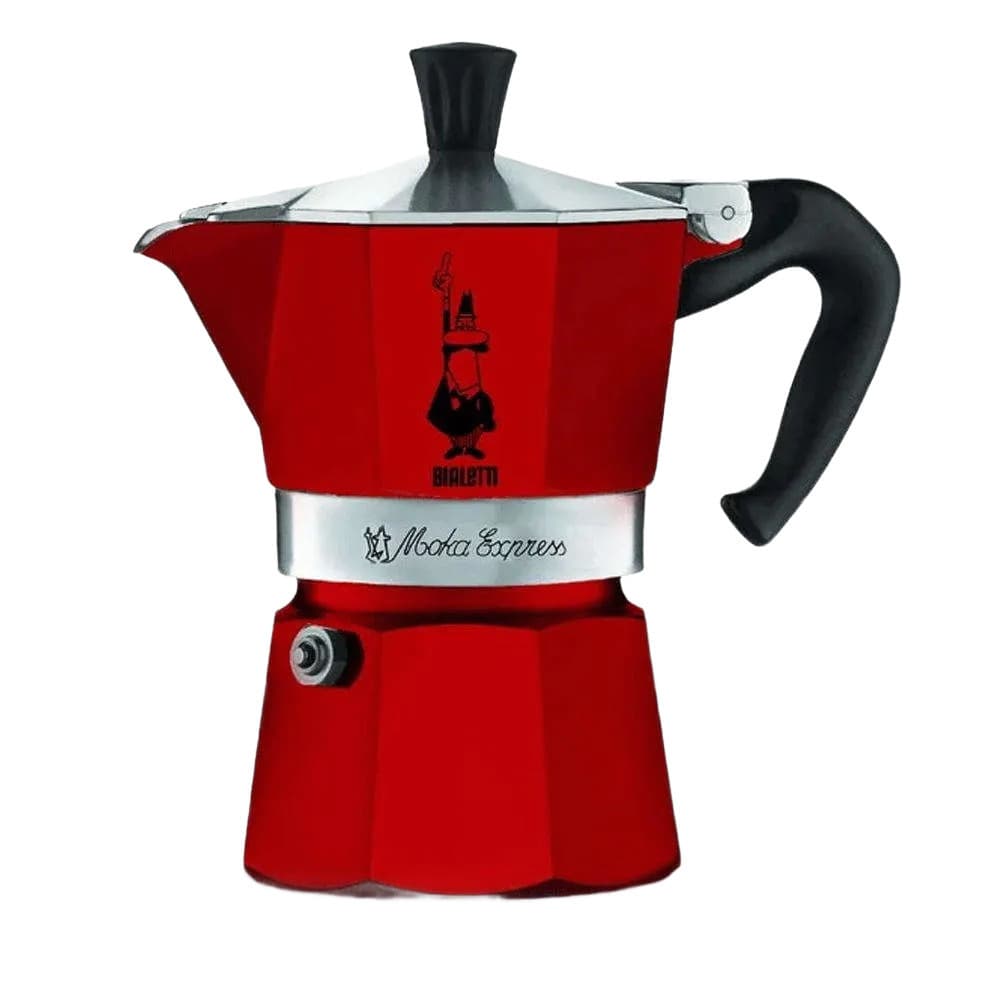 Bialetti Moka Express Μπρίκι Espresso 3cups Κόκκινο 0004942/NP 12
