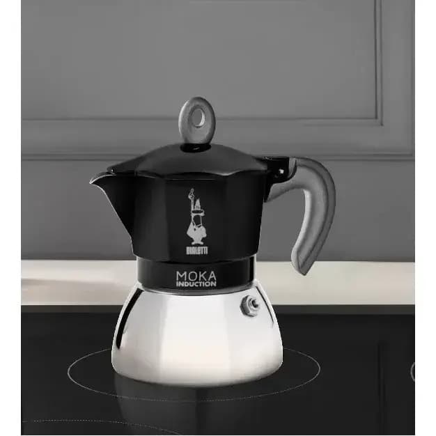 Bialetti Moka Induction Μπρίκι Espresso 2cups Μαύρο 0006932/NP 7
