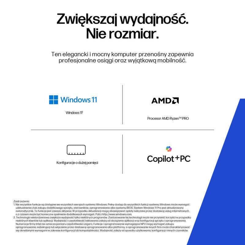HP ZBook 8 G1ak 14" IPS QHD+ (Ryzen AI PRO 300 Series-7 PRO 350/32GB/1TB SSD/W11 Pro) (US Keyboard) 9