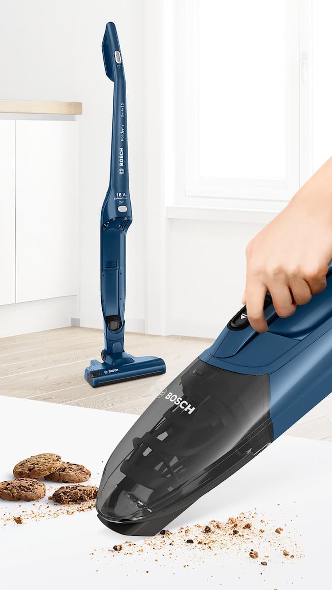 Bosch Readyy'y Serie 2 Επαναφορτιζόμενη Σκούπα 2 σε 1 Stick & Χειρός 14.4V Μπλε 12