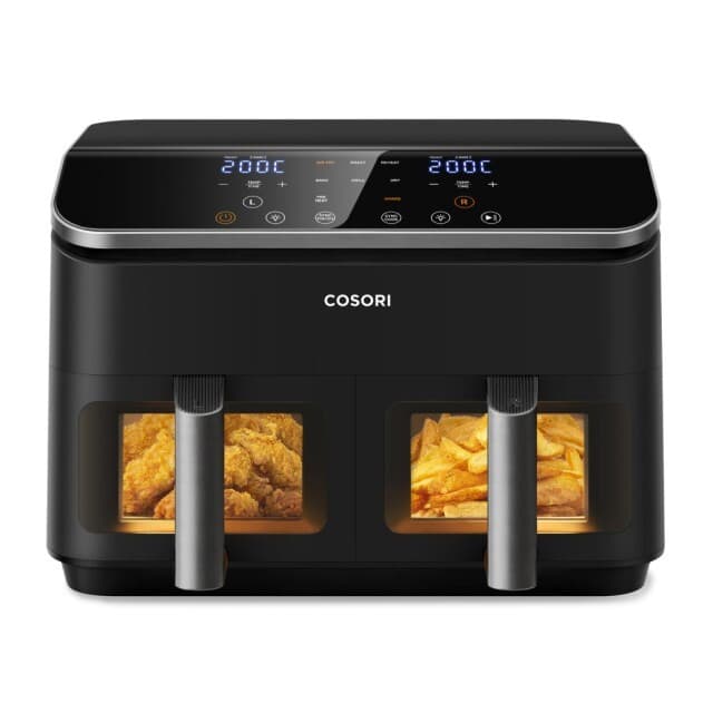 Cosori Dual Basket 8.5 Chef Edition Air Fryer με Διπλό Αποσπώμενο Κάδο 8.5lt Μαύρο 6