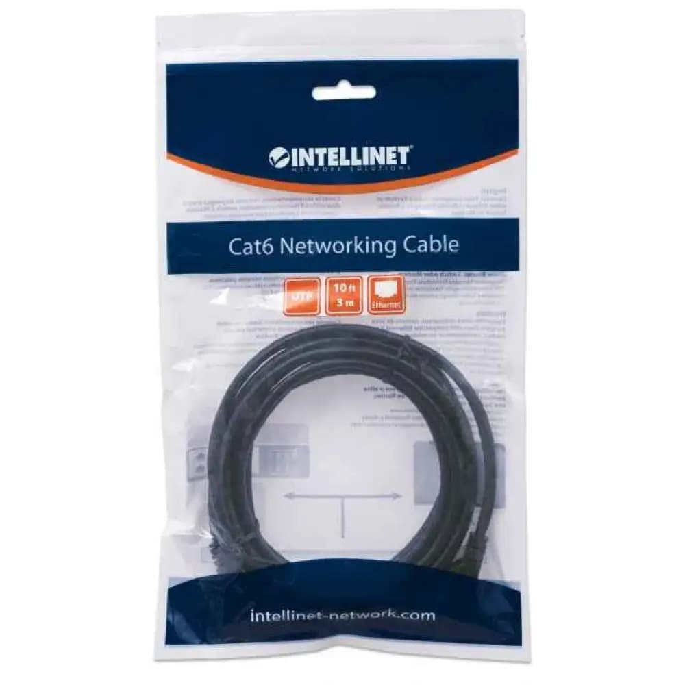 Intellinet U/UTP Cat.6 (Gigabit) Καλώδιο Δικτύου Ethernet 3m Μαύρο 342070 5