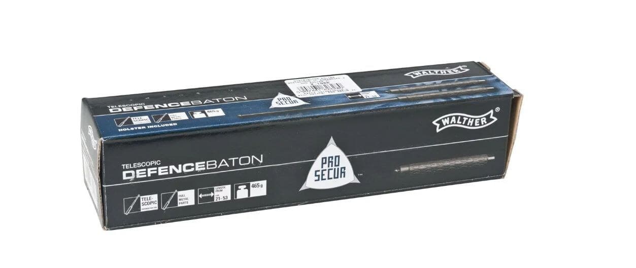 Walther Πτυσσόμενο Mεταλλικό Γκλοπ Στάνταρ 21cm Μαύρο 3