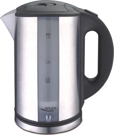Adler Βραστήρας 1.7lt 2000W Ασημί AD 1216 1