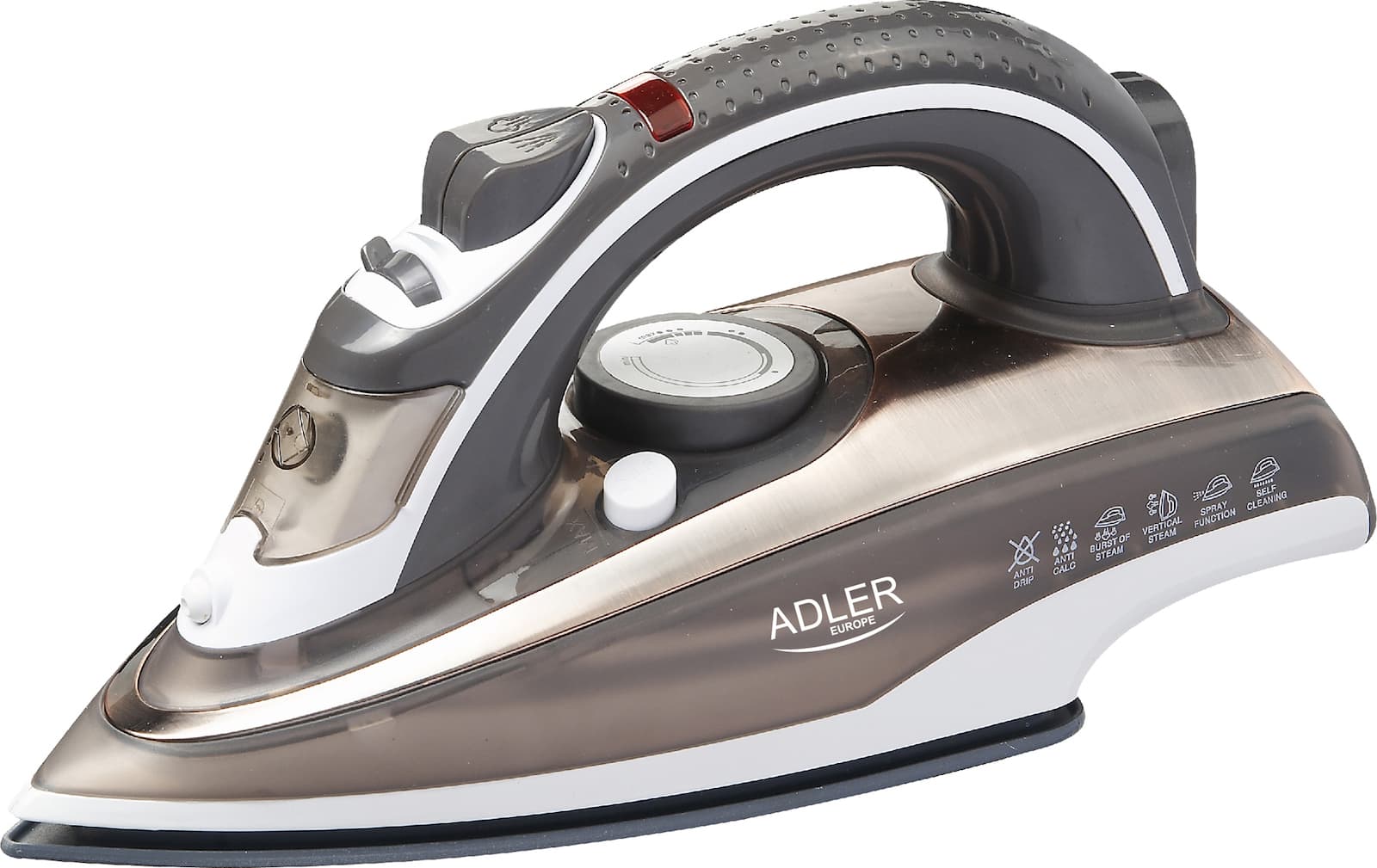 Adler AD 5030 Σίδερο Ατμού 2200W με Κεραμική Πλάκα και Συνεχόμενη Παροχή Ατμού 20gr/min 1