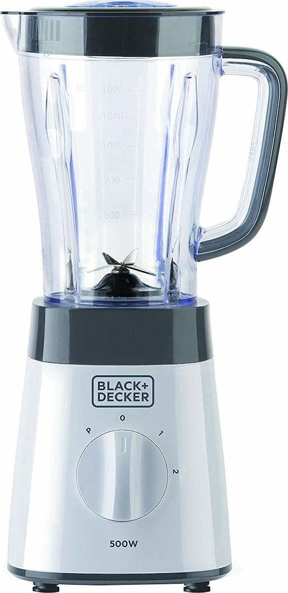 Black & Decker Μπλέντερ με Πλαστική Κανάτα 1.5 lt 500W Μαύρο BXJB500E