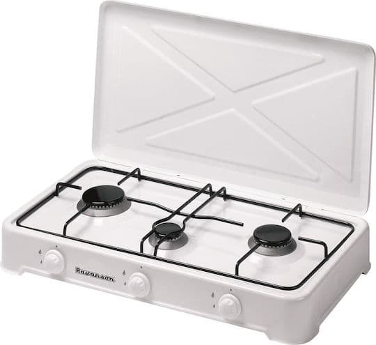 Ravanson K-03T K-03T Επιτραπέζια Εστία Υγραερίου Τριπλή Λευκή 1