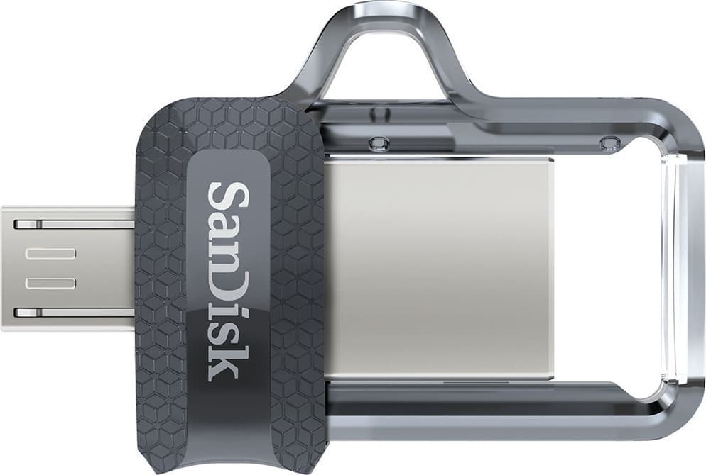 Sandisk Ultra Dual Drive M3.0 256GB USB 3.0 Stick με σύνδεση USB-A & micro USB-B Μαύρο