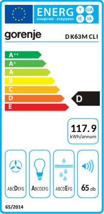Gorenje DK63MCLB Απορροφητήρας Καμινάδα 60cm Μαύρος 2