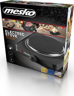 Mesko MS 6508 Επιτραπέζια Εστία Εμαγιέ Μονή Μαύρη 8