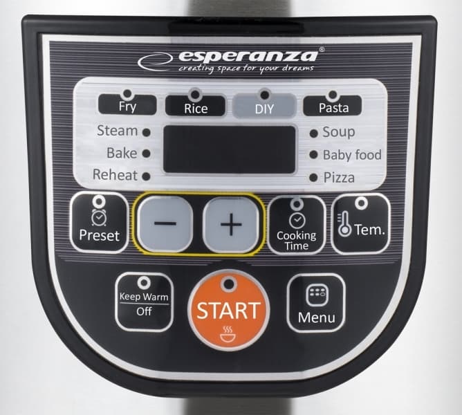 Esperanza EKG011 Πολυμάγειρας 860W με Χωρητικότητα 5lt Ασημί 9