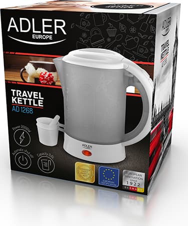 Adler Βραστήρας Ταξιδίου 600ml 600W Γκρι AD 1268 10