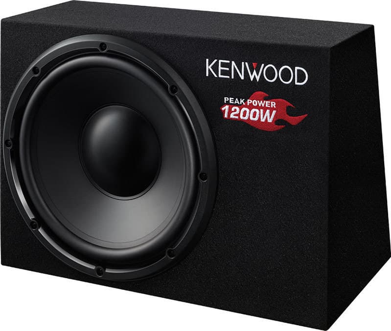 Kenwood KSC-W1200B Subwoofer Αυτοκινήτου 12" 300W RMS με Κούτα KSC-W1200B