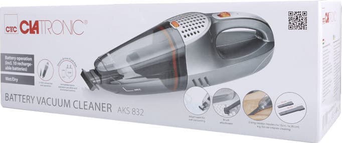 Clatronic AKS 832 810554 Επαναφορτιζόμενο Σκουπάκι Χειρός 12V Ασημί 7