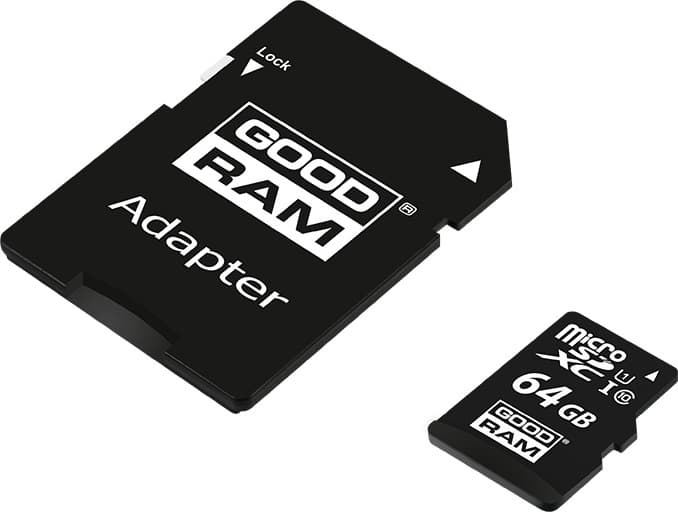 GoodRAM M1AA microSDXC 64GB U1 UHS-I 100MB/s με αντάπτορα 4