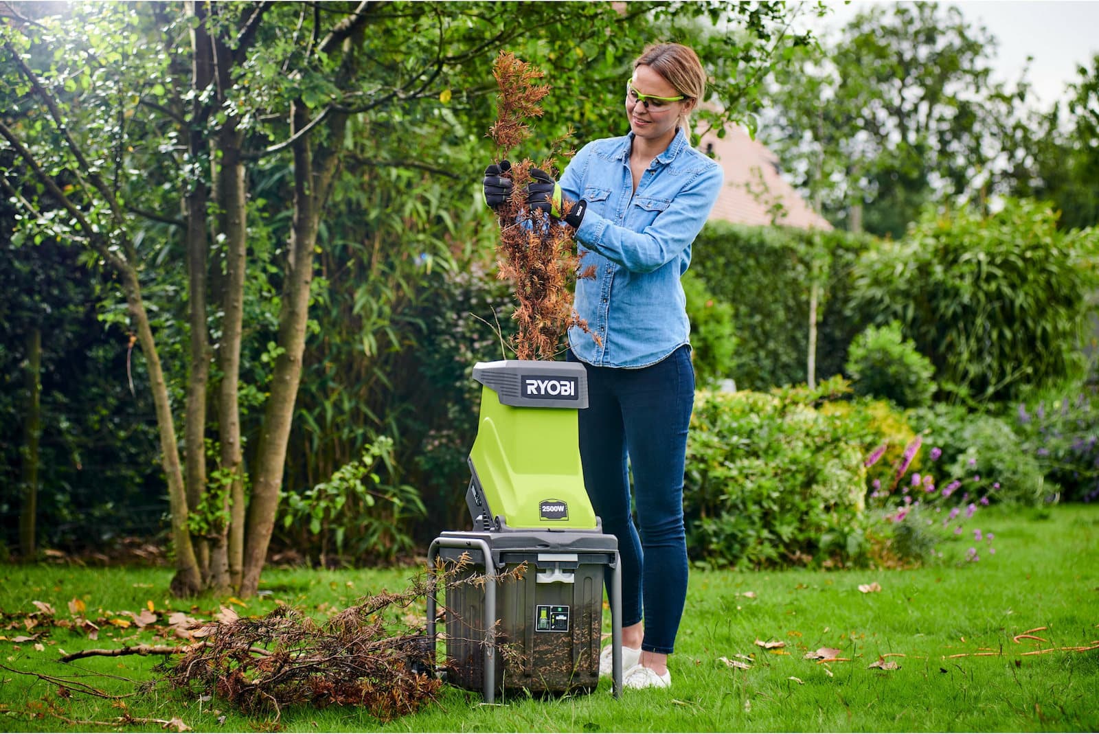 Ryobi RSH2545B Θρυμματιστής Κλαδιών Ηλεκτρικός Εδάφους 4