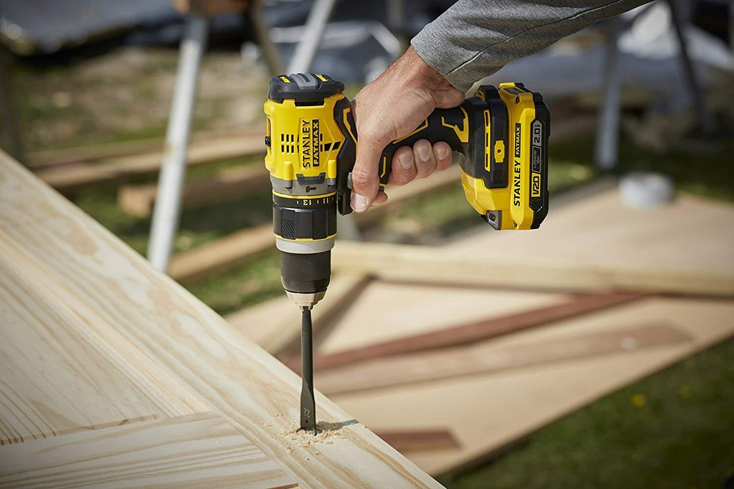 Stanley Fatmax Κρουστικό Δραπανοκατσάβιδο Μπαταρίας Brushless 18V 2x2Ah 4