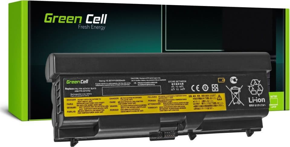 Green Cell Συμβατή Μπαταρία για Lenovo ThinkPad T410/T420/T510/T520 με 6600mAh (LE28)