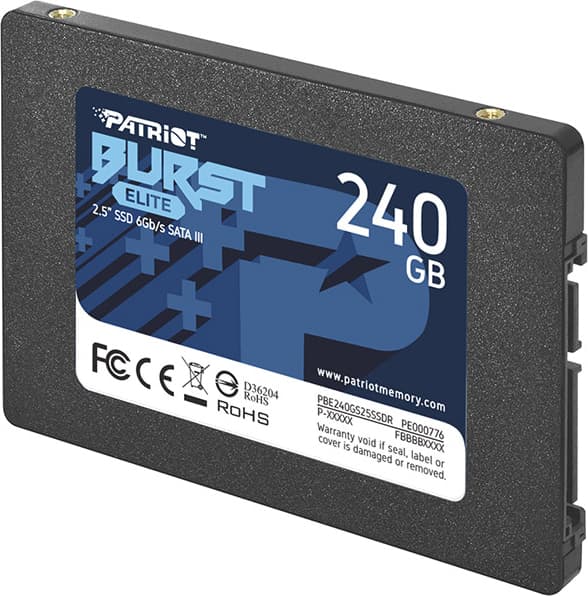 Patriot Burst Elite SSD 240GB τύπου 2.5'' με σύνδεση SATA III PBE240GS25SSDR 2