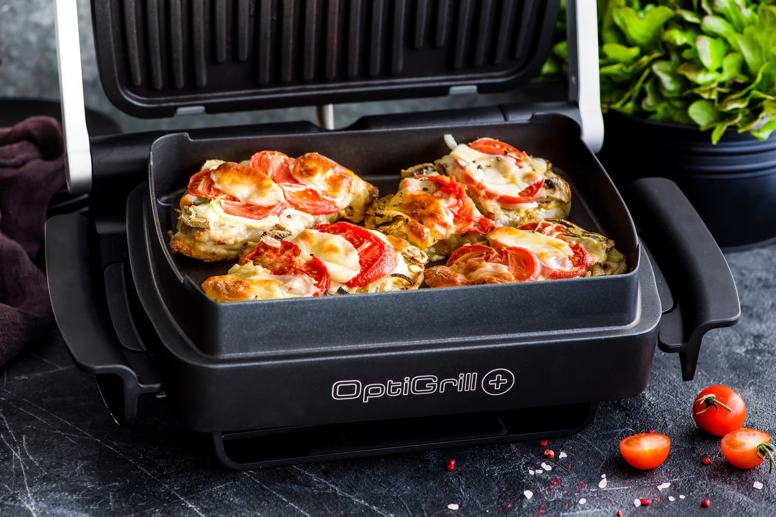 Tefal OptiGrill + XL Τοστιέρα Γκριλιέρα με Αποσπώμενες Πλάκες 2000W Inox 7