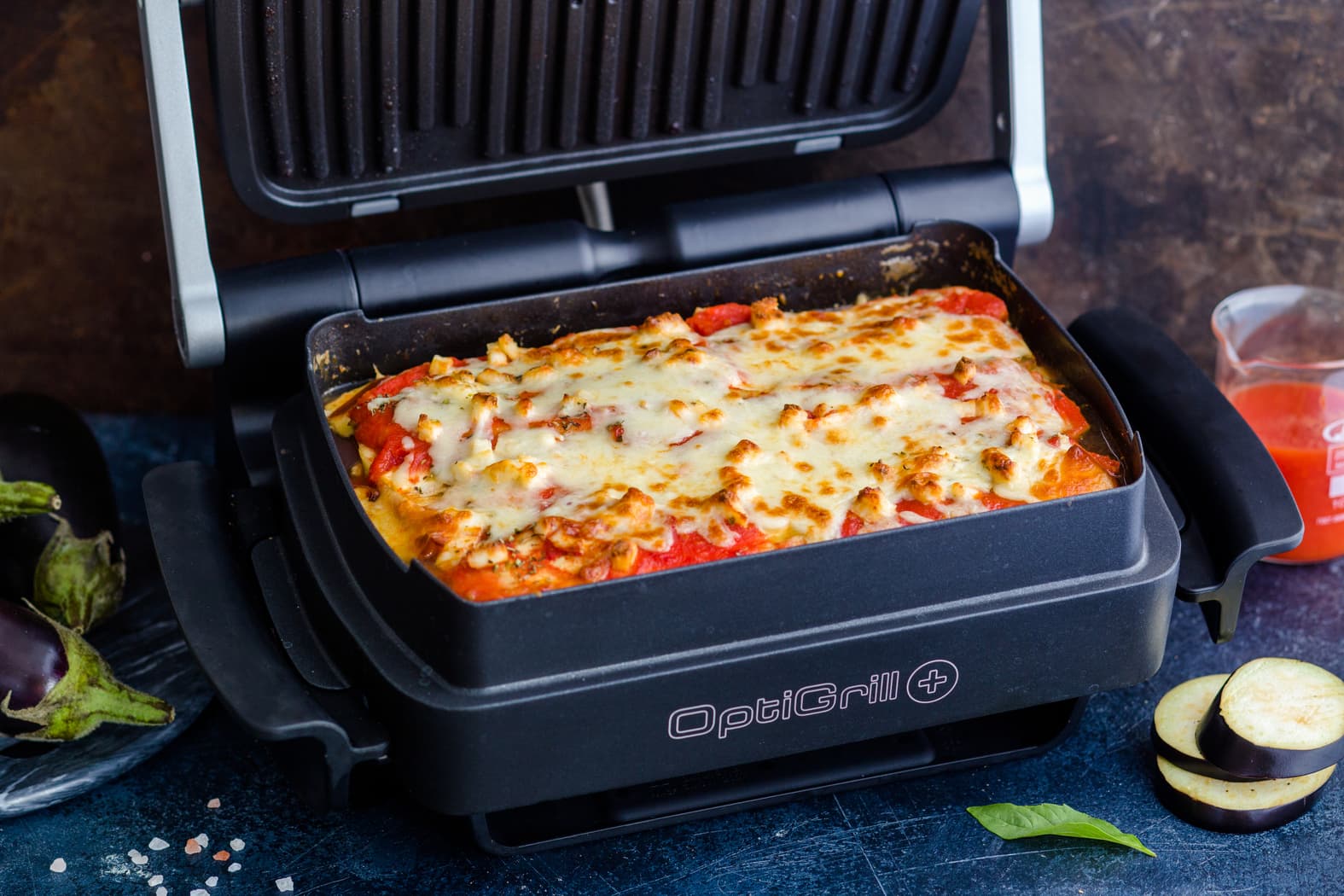 Tefal OptiGrill + XL Τοστιέρα Γκριλιέρα με Αποσπώμενες Πλάκες 2000W Inox 9