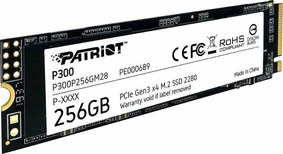 Patriot P300 SSD 256GB τύπου M.2 με σύνδεση PCI Express 3.0 P300P256GM28 3