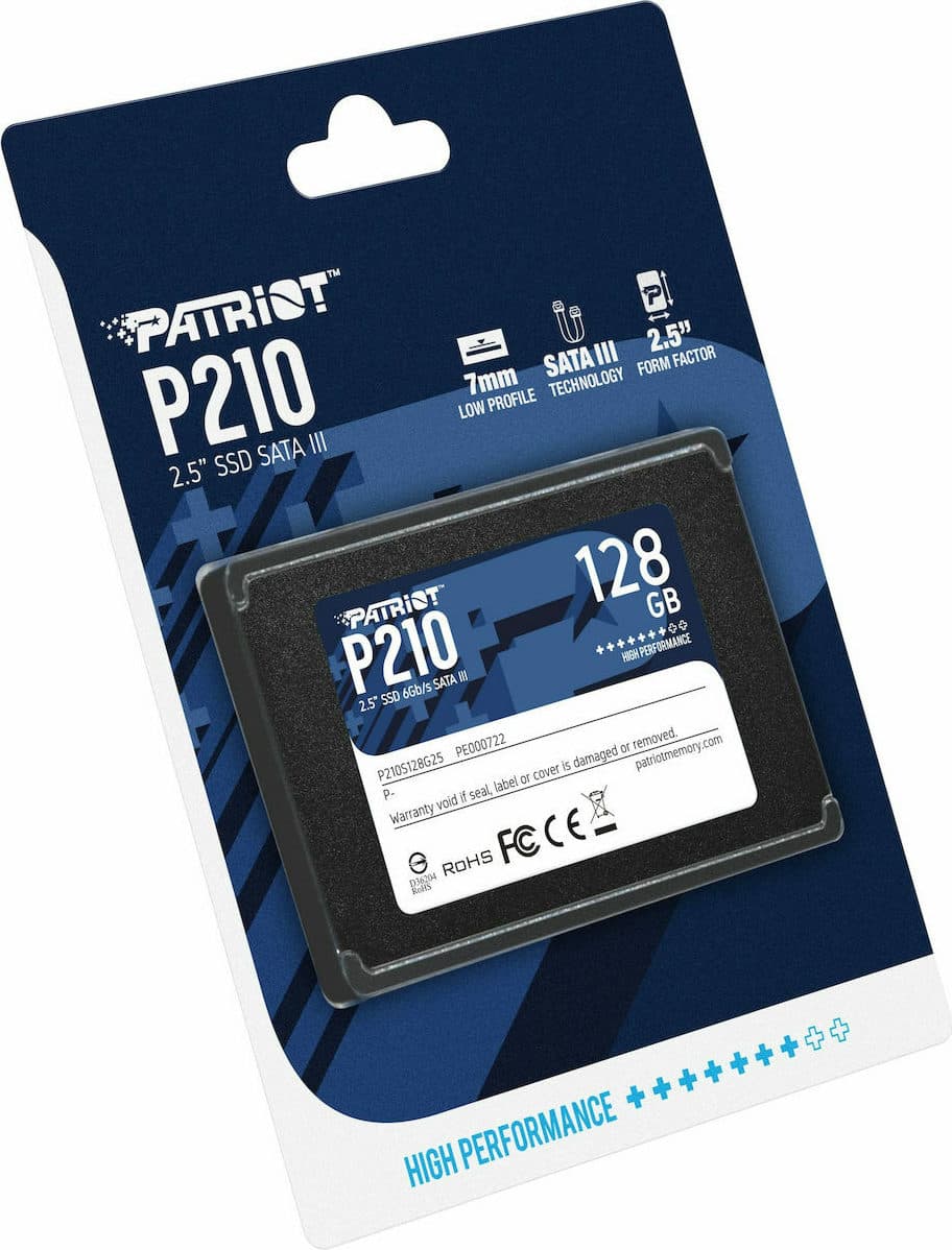 Patriot P210 SSD 128GB τύπου 2.5'' με σύνδεση SATA III P210S128G25 5