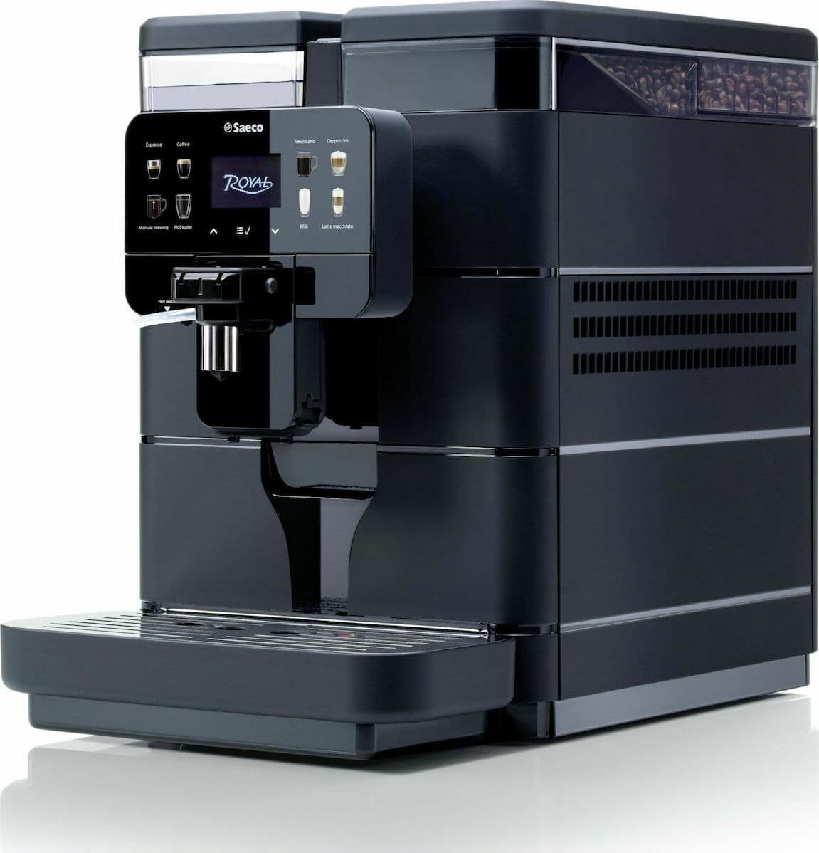 Saeco Royal OTC Αυτόματη Μηχανή Espresso 1400W Πίεσης 15bar με Μύλο Άλεσης Μαύρη