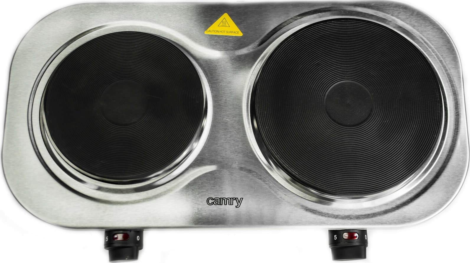 Camry CR6511 Επιτραπέζια Εστία Εμαγιέ Διπλή Inox