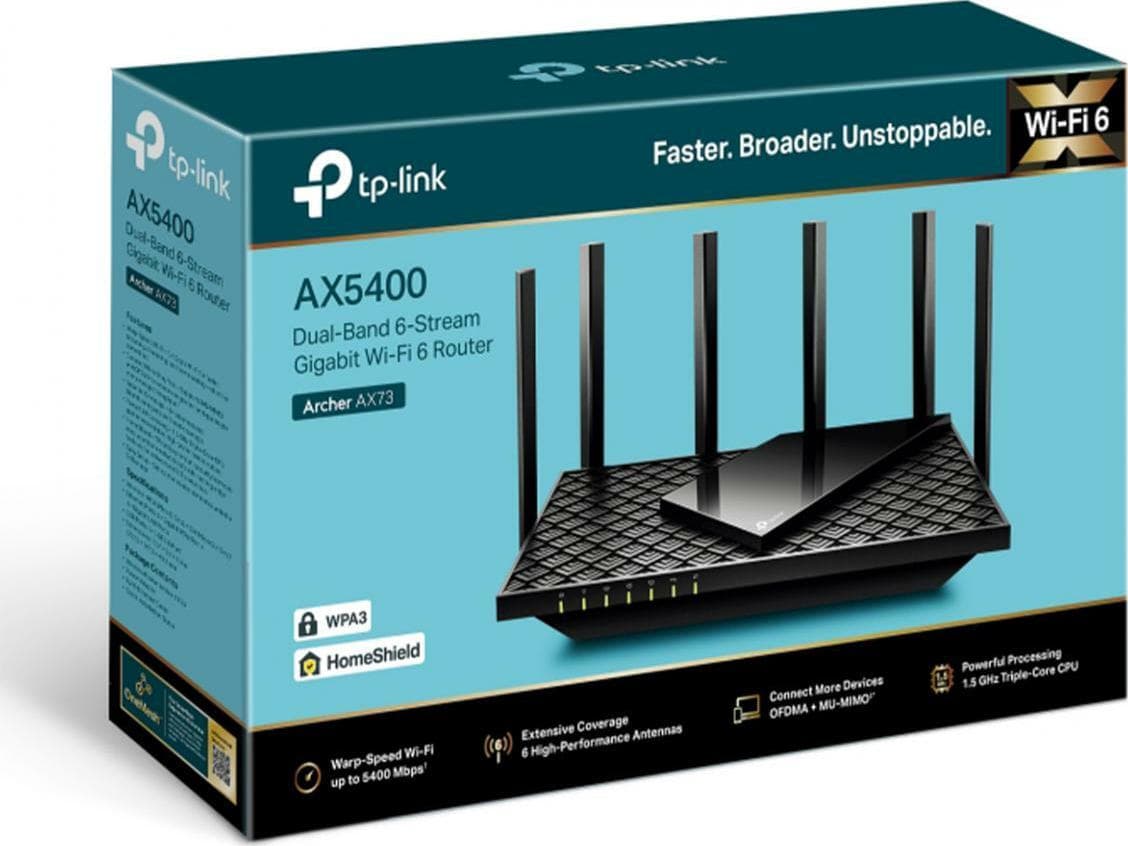 TP-LINK Archer AX73 v1 Ασύρματο Router Wi‑Fi 6 με 4 Θύρες Gigabit 4