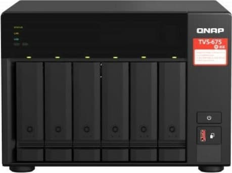 QNap TVS-675-8G NAS Tower με 6 θέσεις για HDD/M.2/SSD και 2 θύρες Ethernet 2