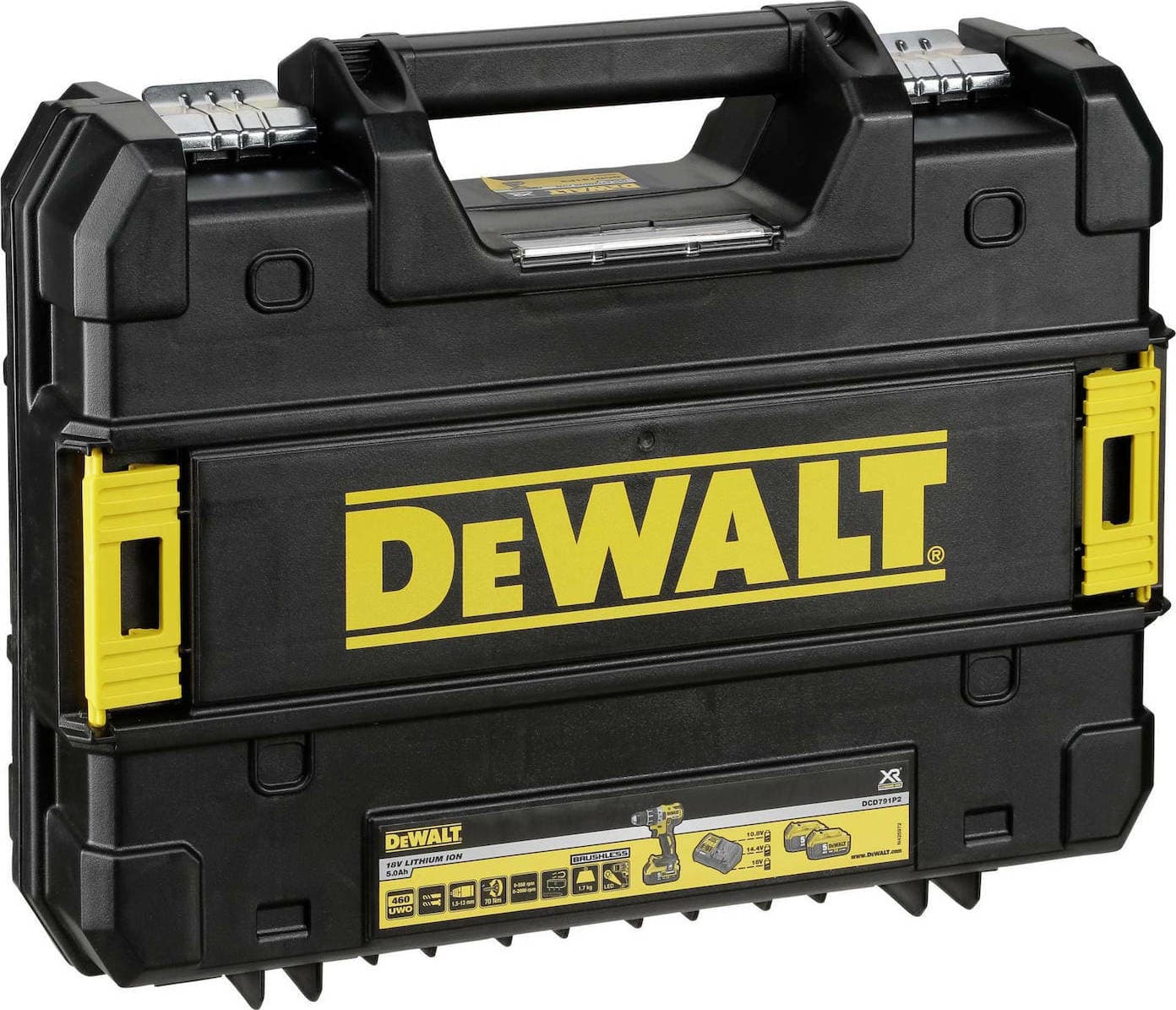 DEWALT DCD791P2 Δραπανοκατσάβιδο Μπαταρίας 18V 2x5Ah 3