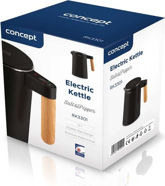 Concept RK3301 Βραστήρας 1.5lt 2200W Μαύρος 11