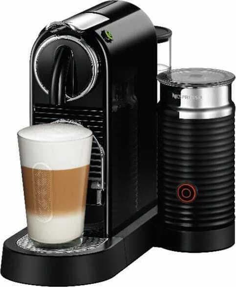 De'Longhi Citiz & Milk Καφετιέρα για Κάψουλες Nespresso Πίεσης 19bar με Αφρογαλιέρα Black