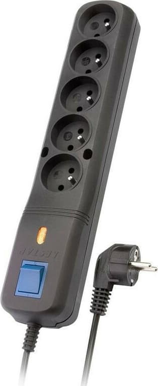Lestar LV 530W Πολύπριζο 5 Θέσεων με Διακόπτη και Καλώδιο 1.5m 5τμχ 2