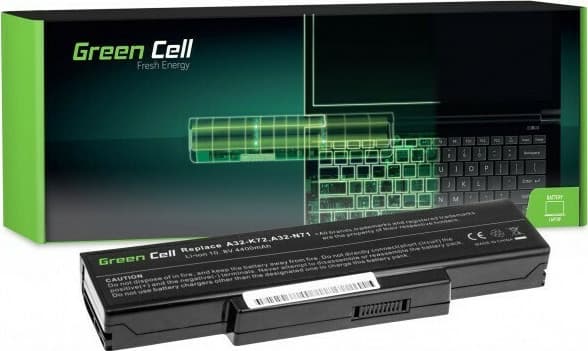 Green Cell Συμβατή Μπαταρία για Asus N71/K72/K72J/K72F με 4400mAh (AS06) 5