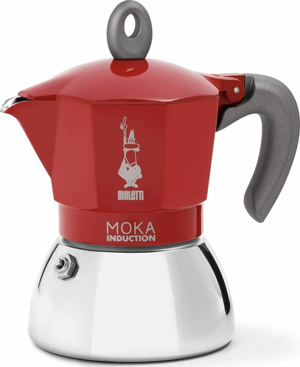 Bialetti Moka Induction Μπρίκι Espresso 4cups Κόκκινο 0006944/NP 2