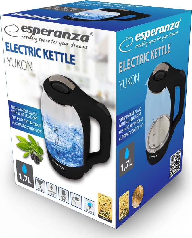 Esperanza Βραστήρας 1.7lt 1500W Μαύρος EKK025K 10