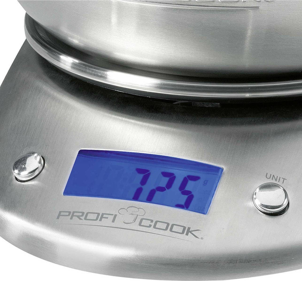 Profi Cook PC-KW 1040 Ψηφιακή Ζυγαριά Κουζίνας με Κάδο έως 5kg Inox 501040 2