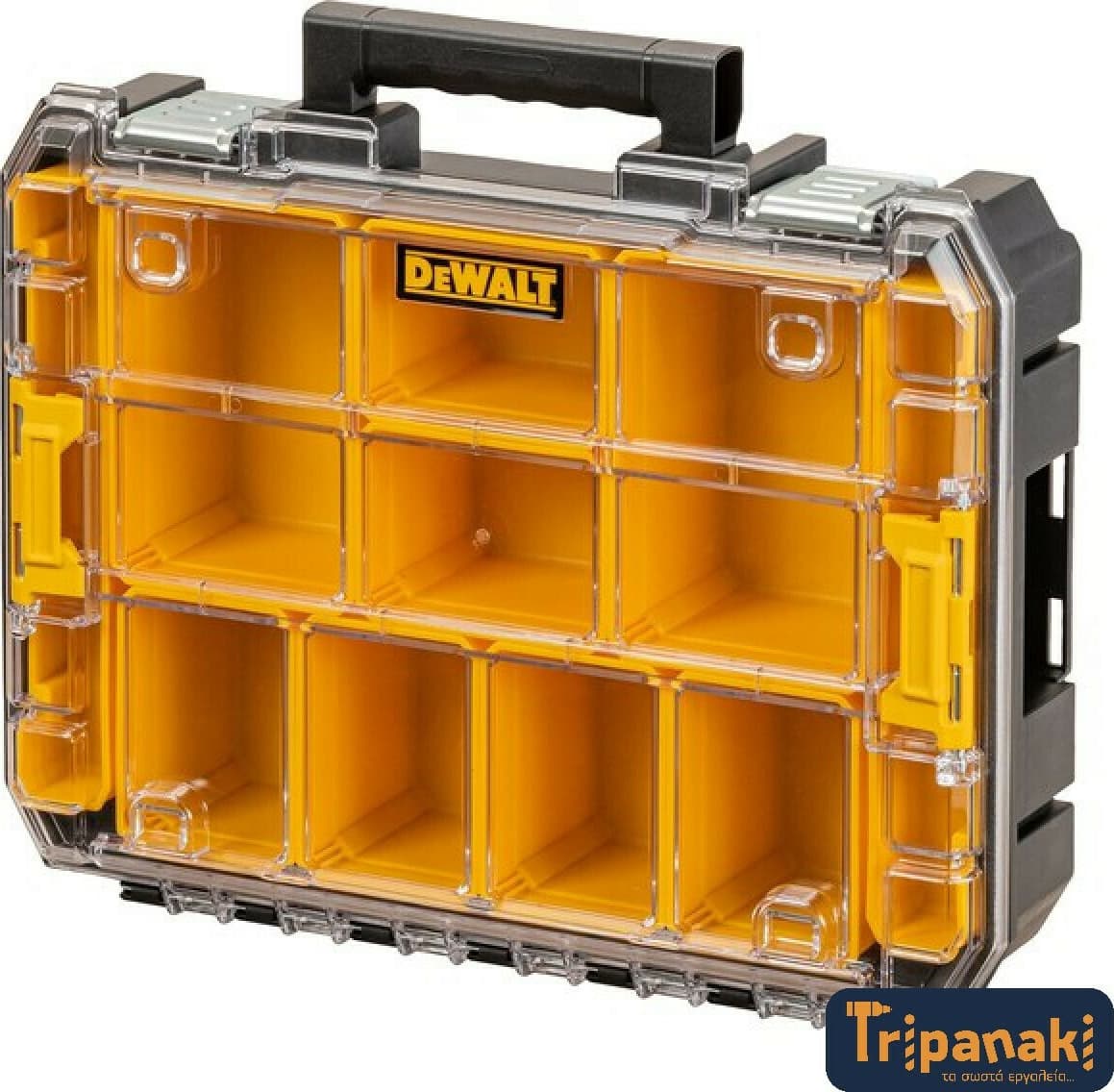 DEWALT Tstak Ταμπακιέρα Εργαλείων 10 Θέσεων με Αφαιρούμενα Κουτιά Κίτρινη 44x33.7x11.95εκ. DWST82968-1 5