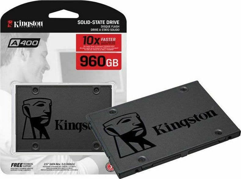 Kingston A400 SSD 960GB τύπου 2.5'' με σύνδεση SATA III SA400S37/960G 6
