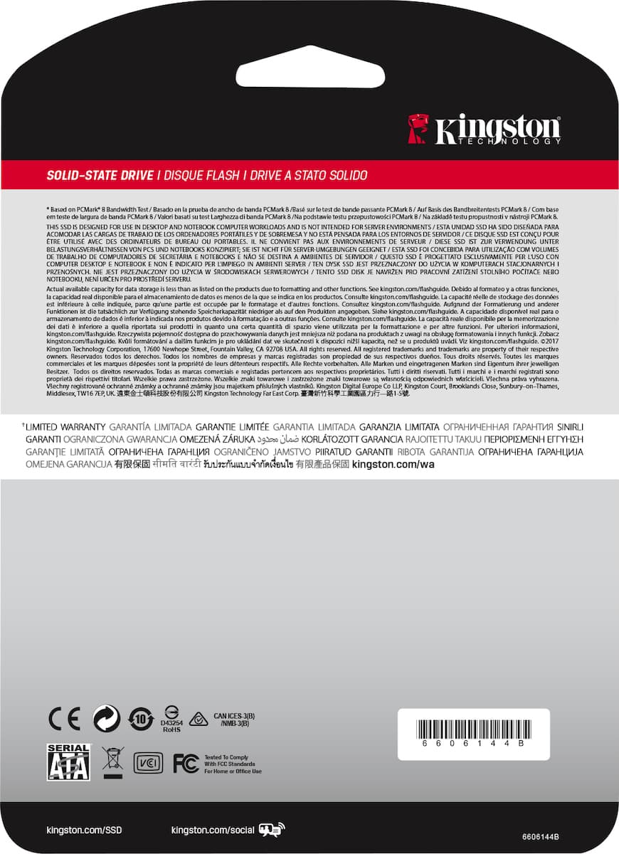 Kingston A400 SSD 960GB τύπου 2.5'' με σύνδεση SATA III SA400S37/960G 7