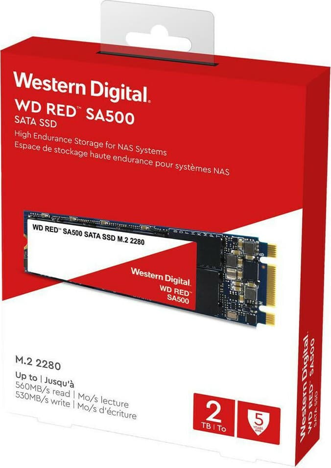 Western Digital Red SA500 NAS SSD 2TB τύπου M.2 με σύνδεση SATA III WDS200T1R0B Bulk 5