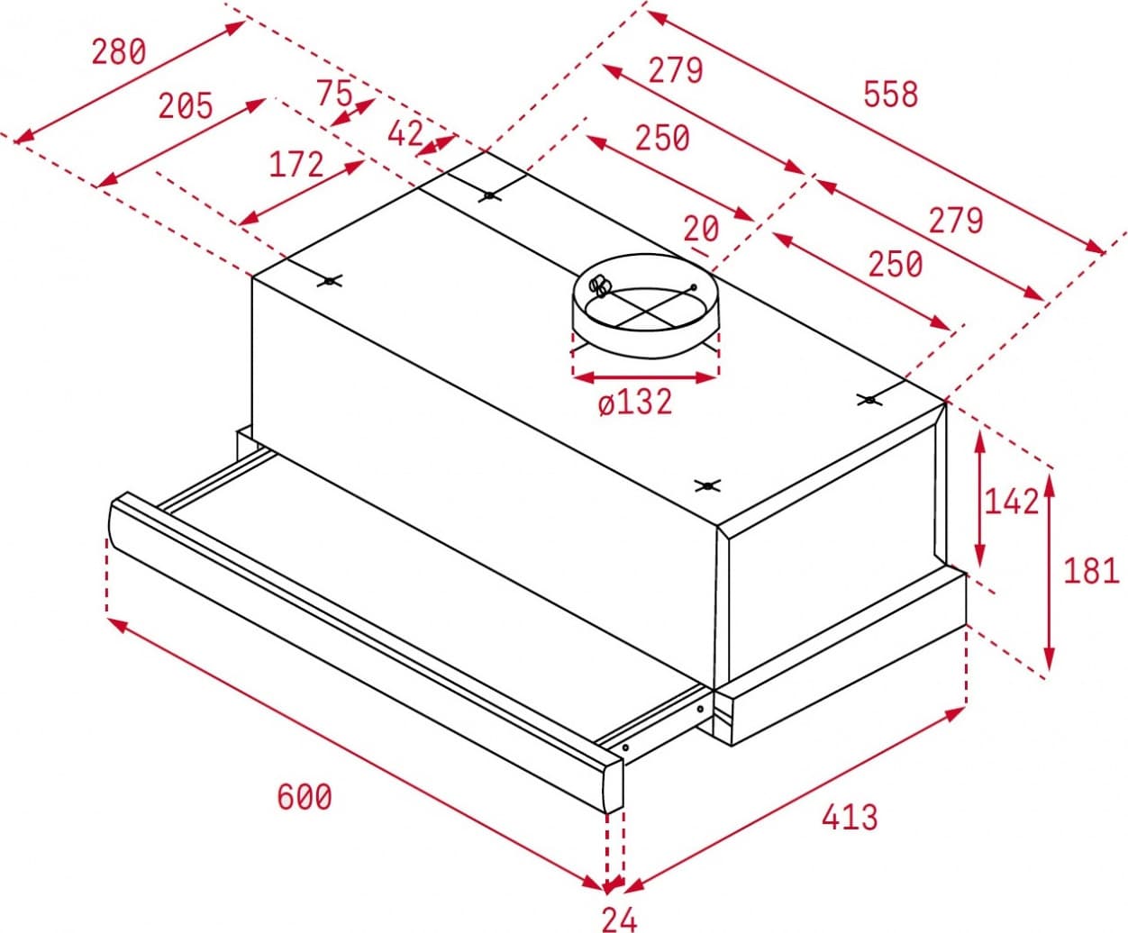 Teka TL 6310 W Συρόμενος Απορροφητήρας 60cm Λευκός 3